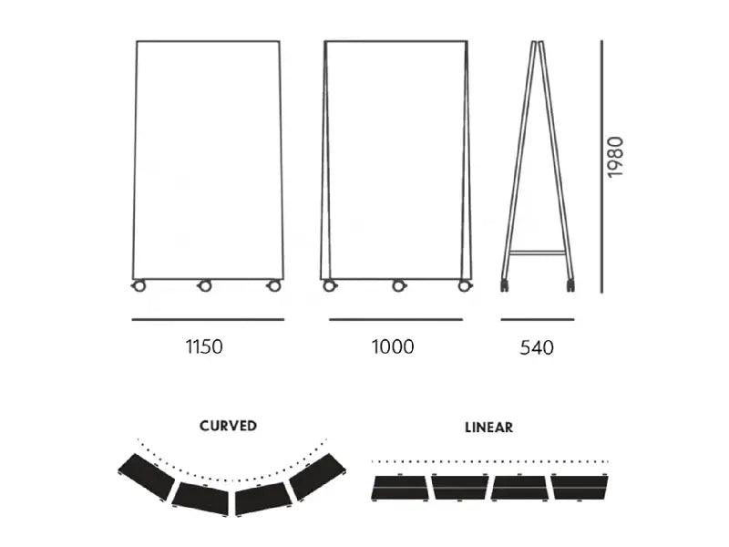 Mur blanc magnétique effaçable - Location Workshop